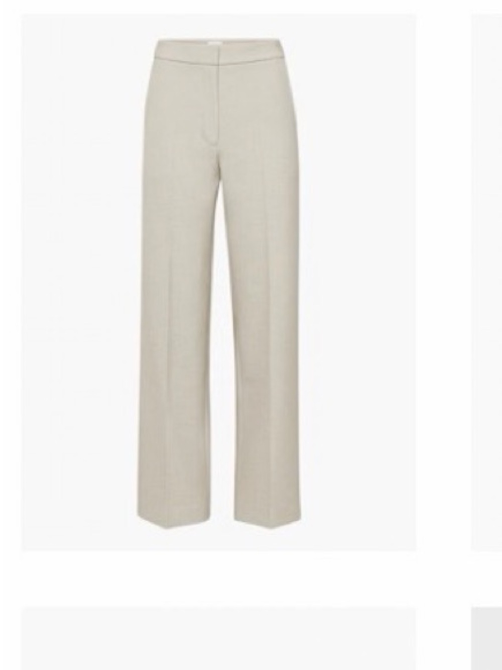 Wilfred High-Rise Wide-Leg Trousers in Light Grey
